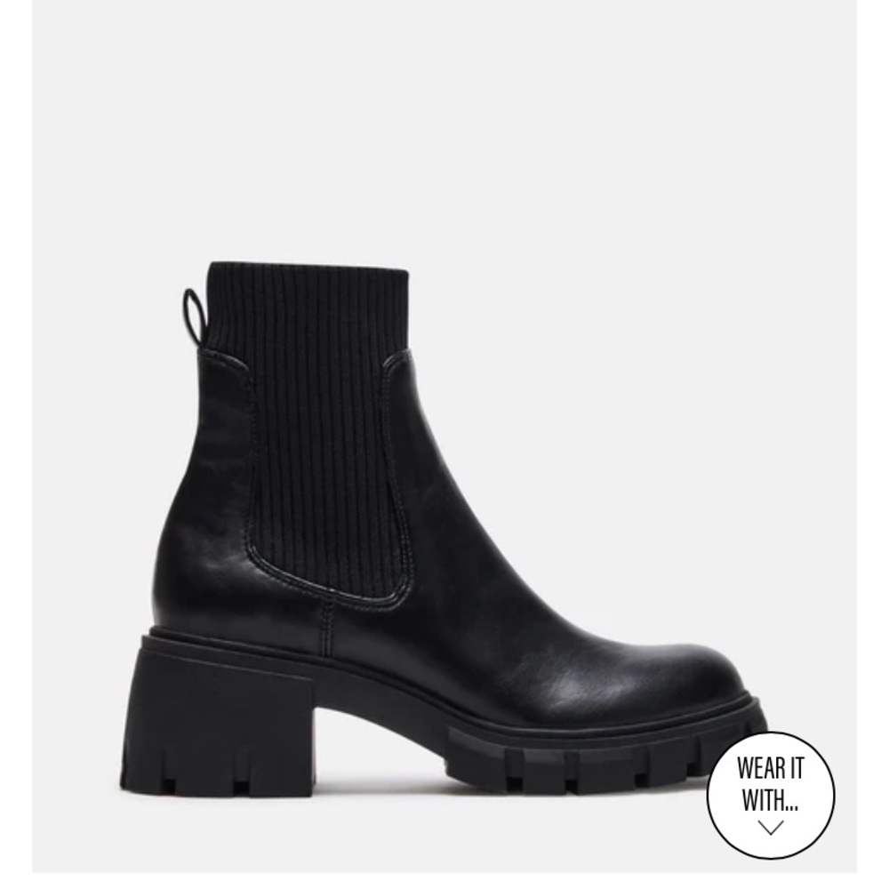 Hutch black steve madden boots